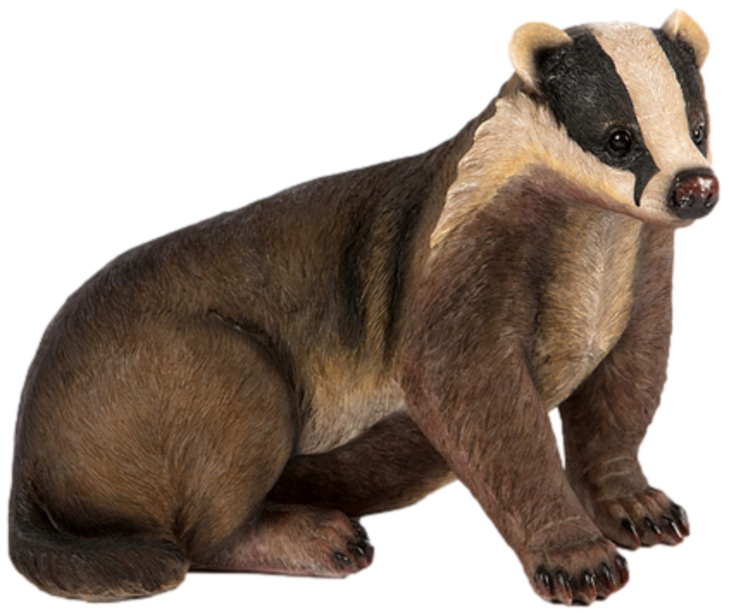 Badger Garden Ornament Resin Figurine Statue Outdoor Patio Home Decor Brown XL