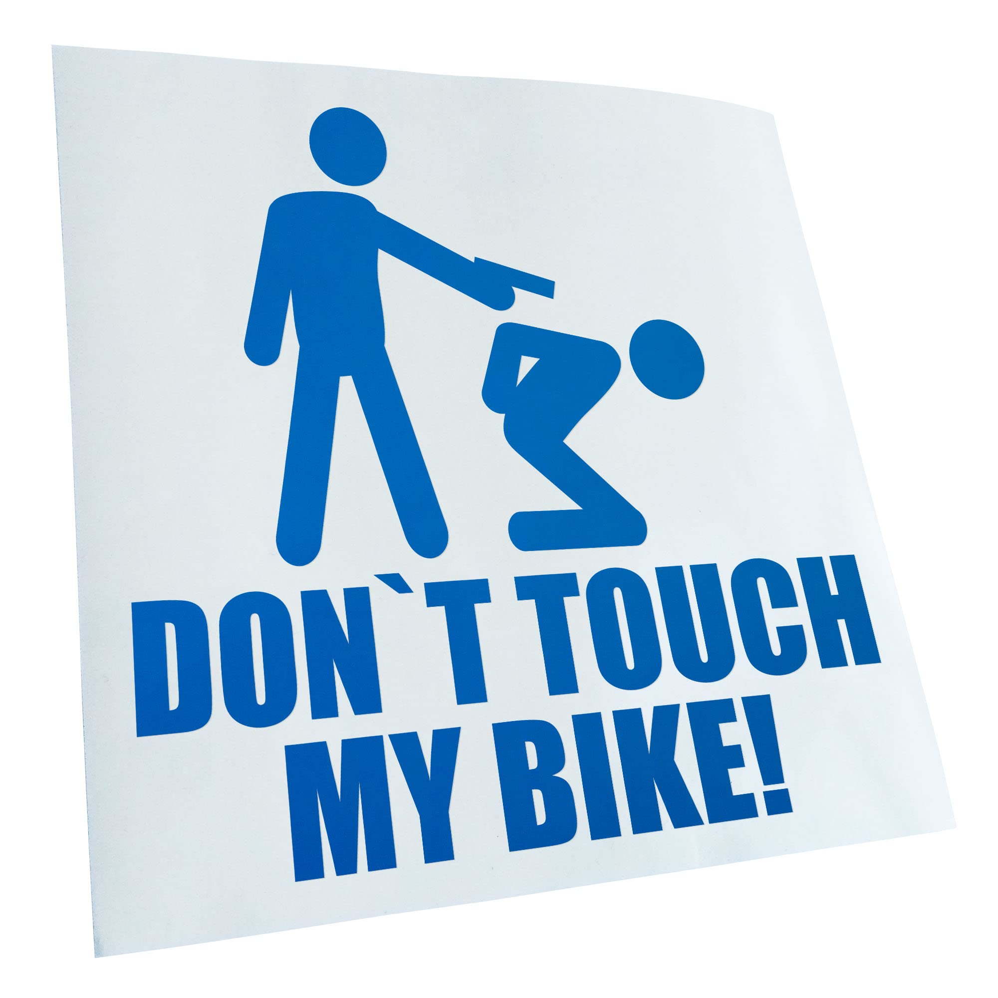 Kiwistar - Car Sticker - Dont Touch My Bike! Sticker for Car, Laptop, Bicycle, Truck, Motorcycle Multi-Coloured JDM Decal Racing