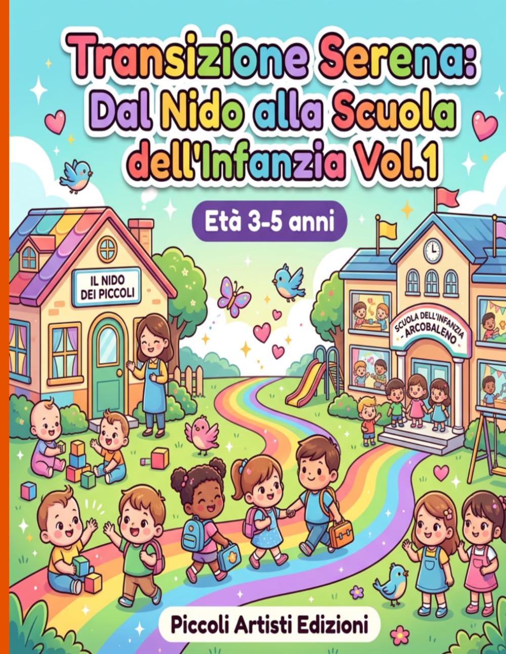 Transizione Serena: Dal Nido alla Scuola dell'Infanzia Vol.1: Attività Kawaii per Gestire il Passaggio dal Nido alla Scuola dell'Infanzia — Bambini 3 Anni