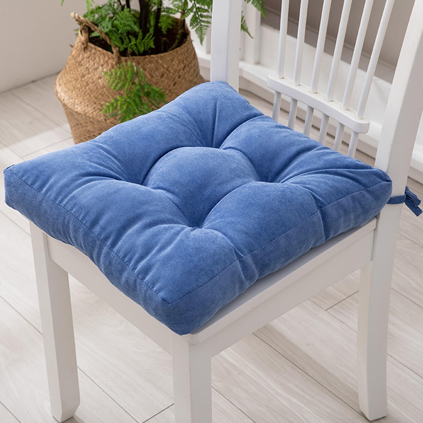 Coussin de chaise réversible avec attaches pour un maintien stable