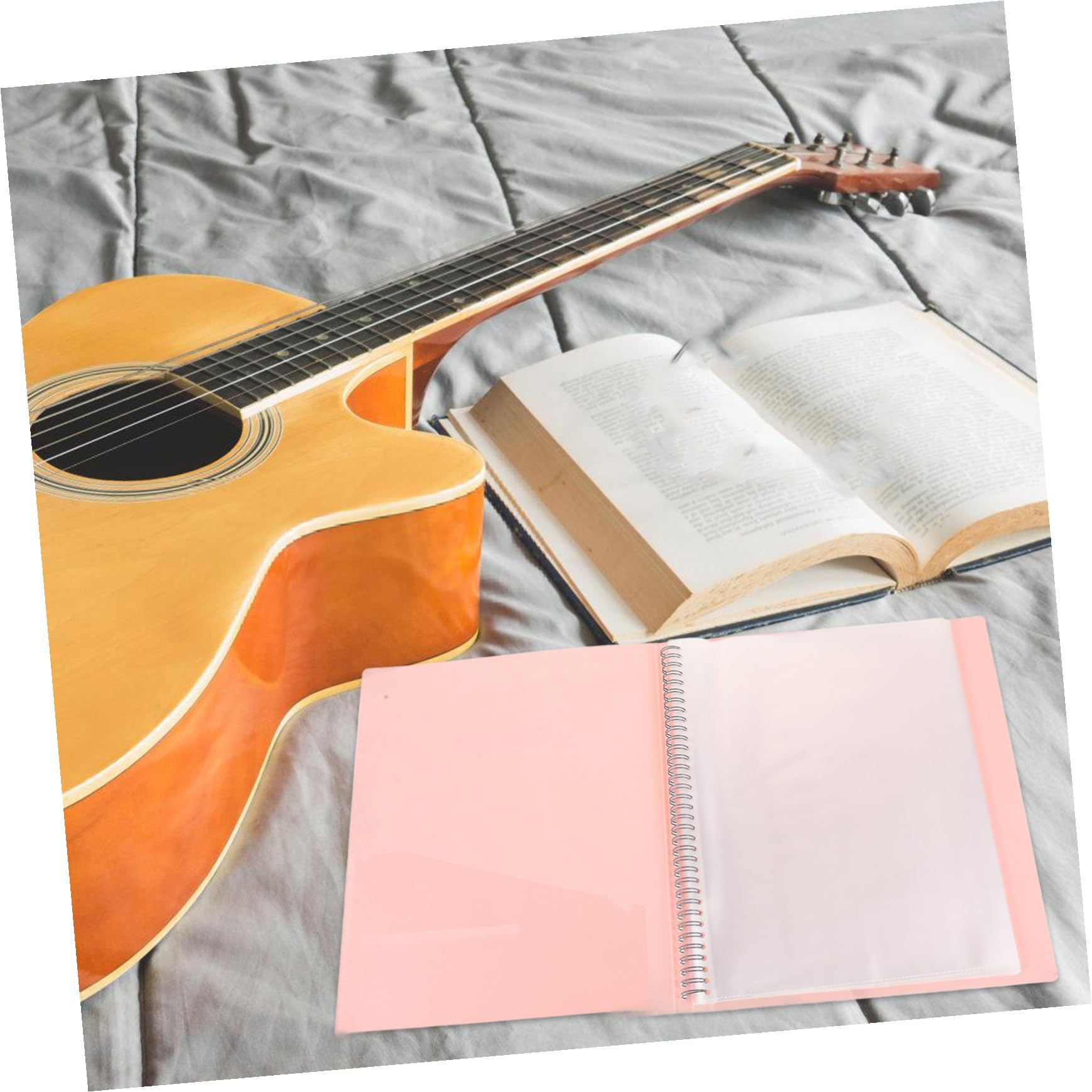 Carpeta de Música Transparente A4 2 Unidades para Partituras | Pp, Almacenamiento Versátil y Práctico, para Músicos y Estudiantes, Capacidad para Numerosas Hojas A4