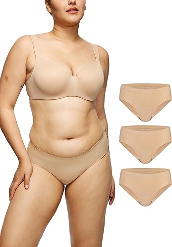 Miniatura 1 de Ropa interior de bikini sin costuras para mujer a prueba de fugas 2.0 Bragas de período con capacidad para 4 tampones Ropa interior a prueba de