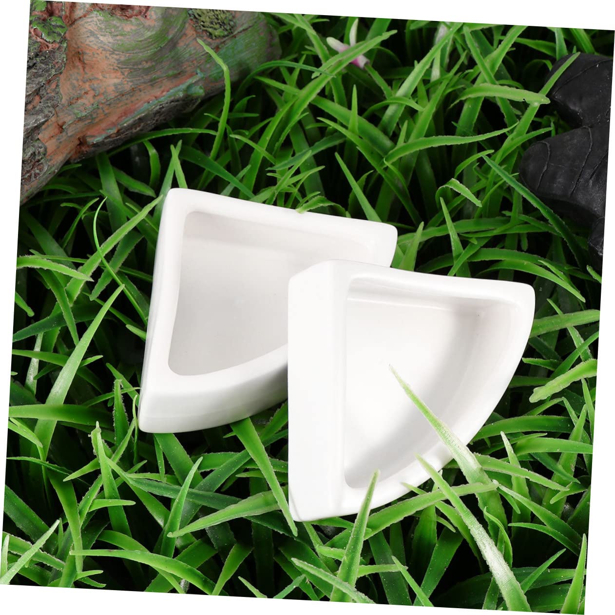 SUPVOX 4pezzi Ciotola per Rettili Spessa Design Mangiatoia per Lucertole e Rettili Facile e Stabile Alimenti e