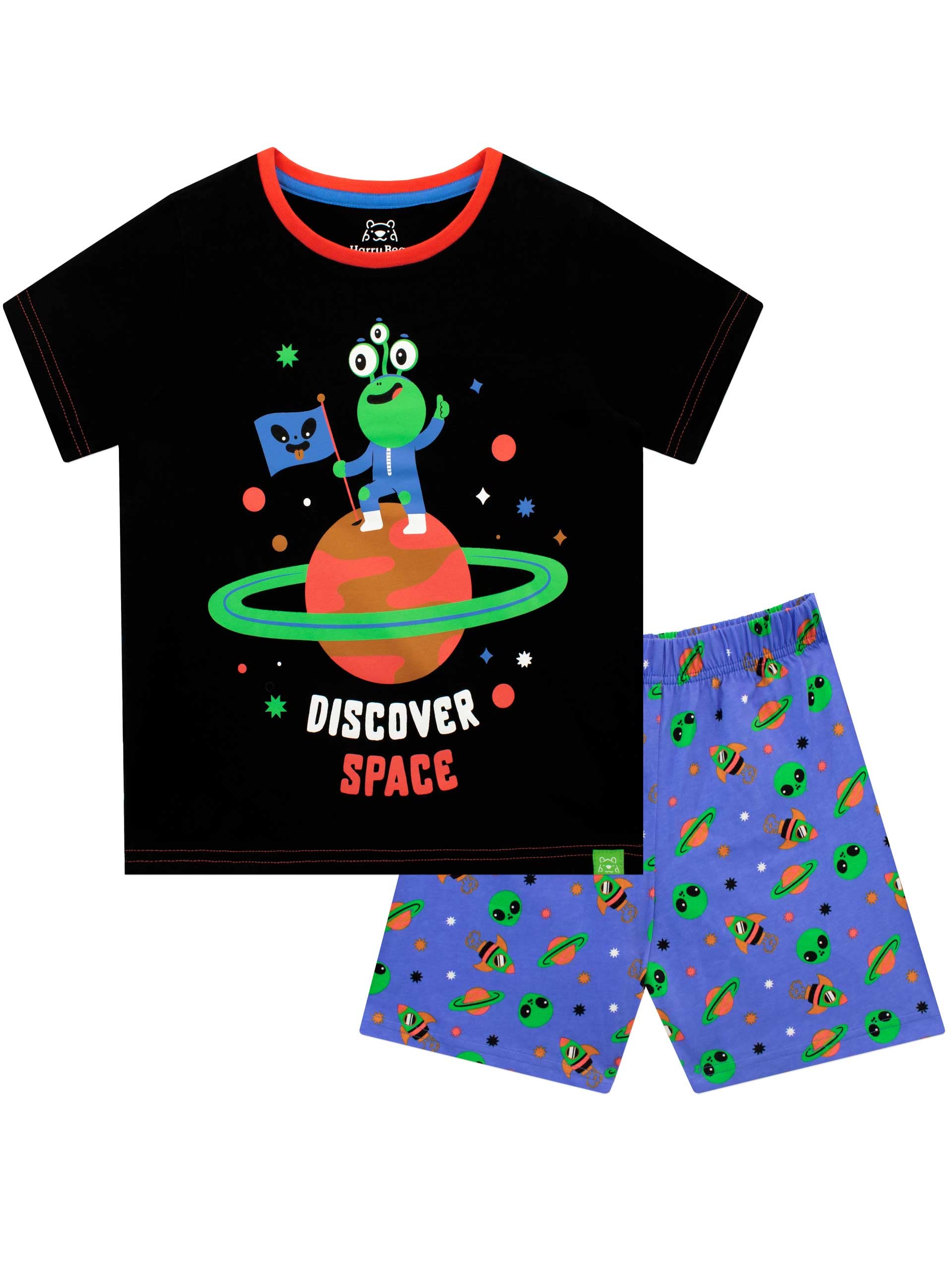 Harry Bear Boys Multicoloured Pyjamas Space Alien 8-9 Years