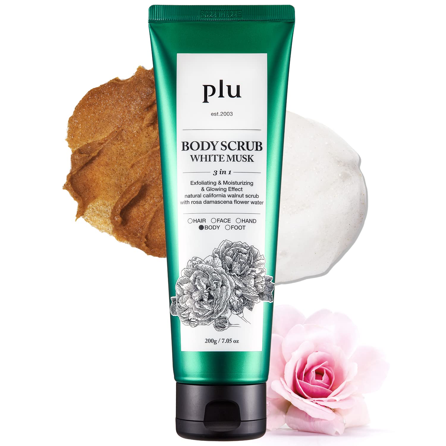 PLU Original Walnut Body Scrub Polish White Musk