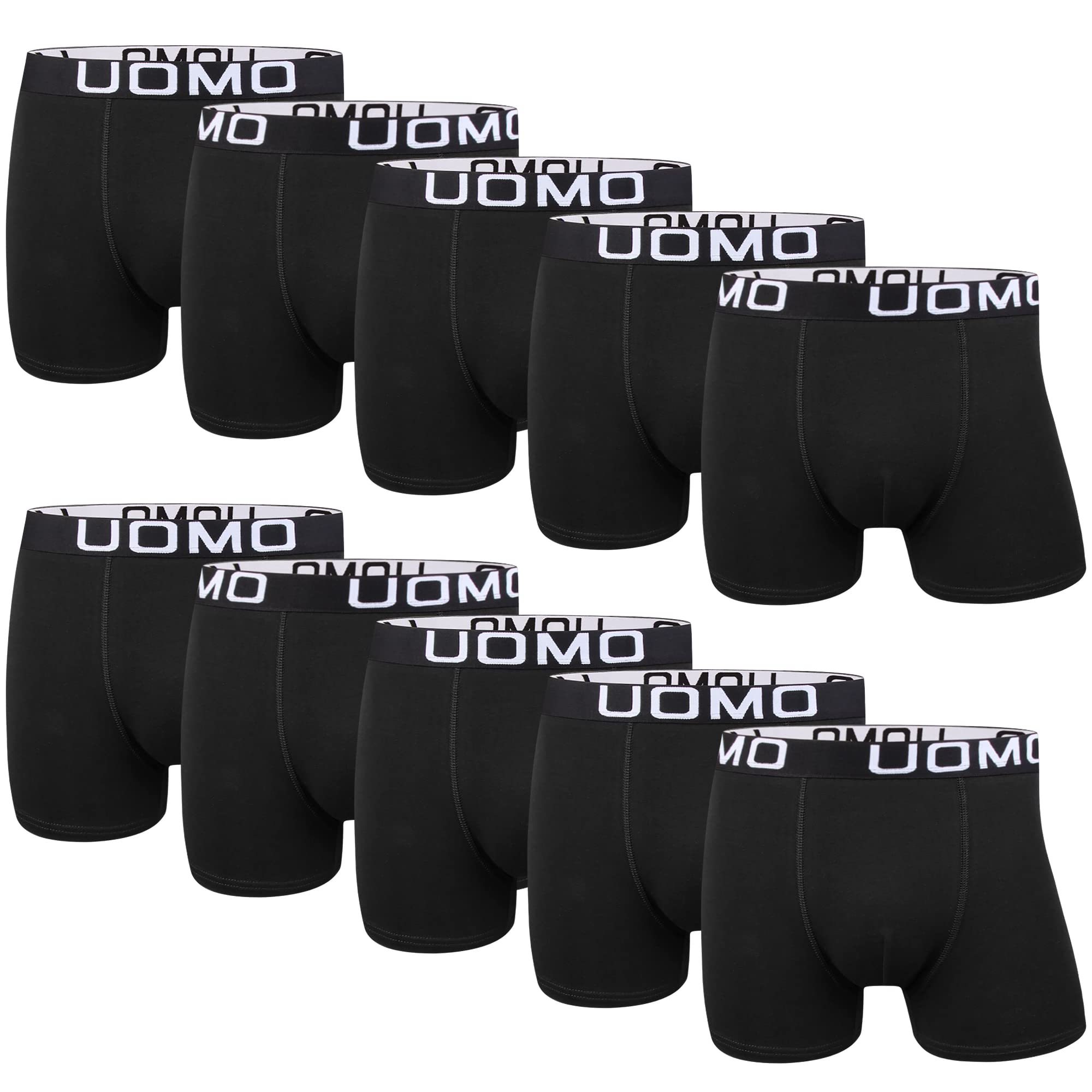 L&K Boxershorts Herren Unterhosen Männer 5er/10er Pack aus Baumwolle – Bequeme Herren Unterwäsche, Atmungsaktiv & Formstabil