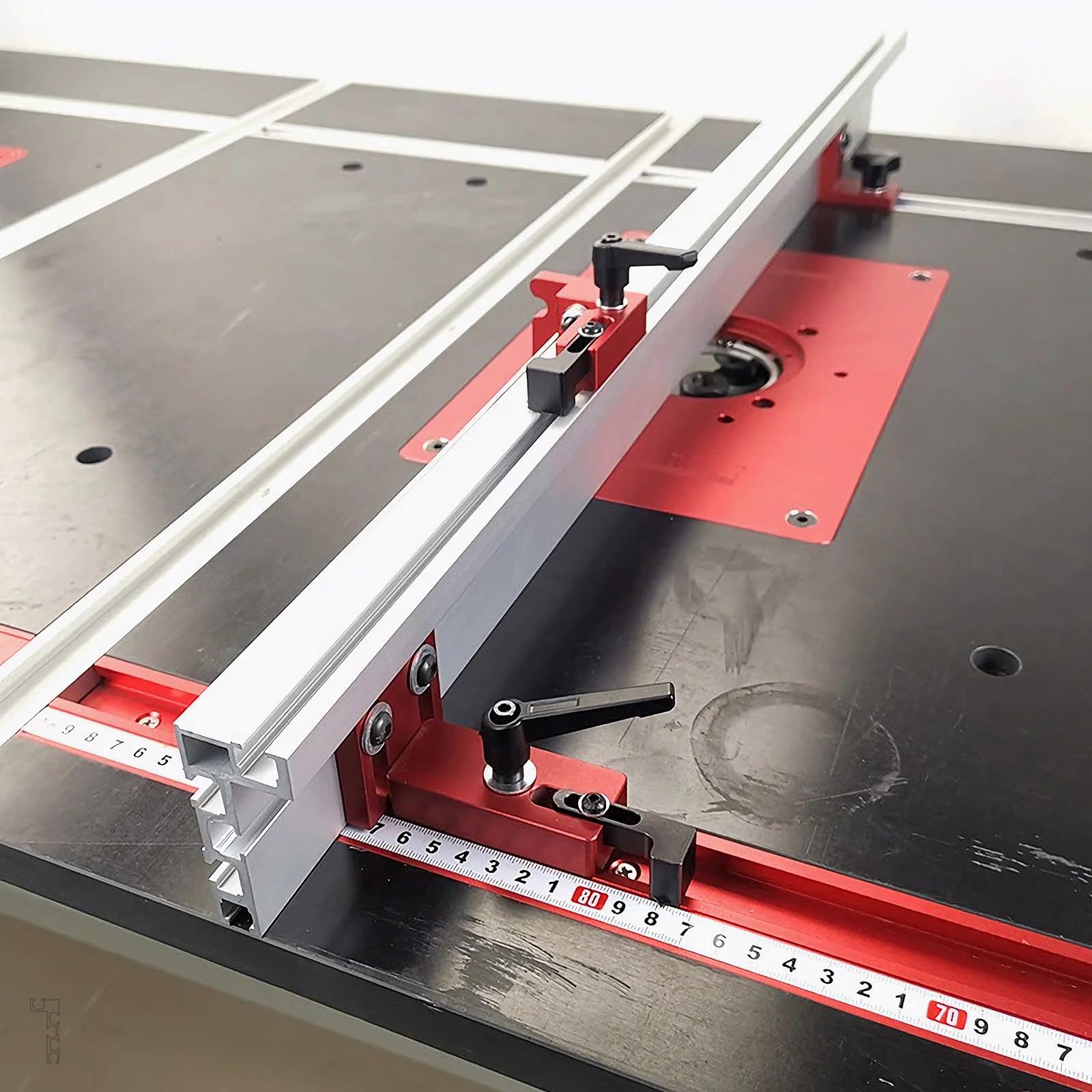 DBREAKS Guida a T per scanalature, scanalatura a T in alluminio da 75 mm, scanalatura a T fai-da-te, modifica del banco da lavoro per la lavorazione del legno per il fissaggio della recinzione(800MM)