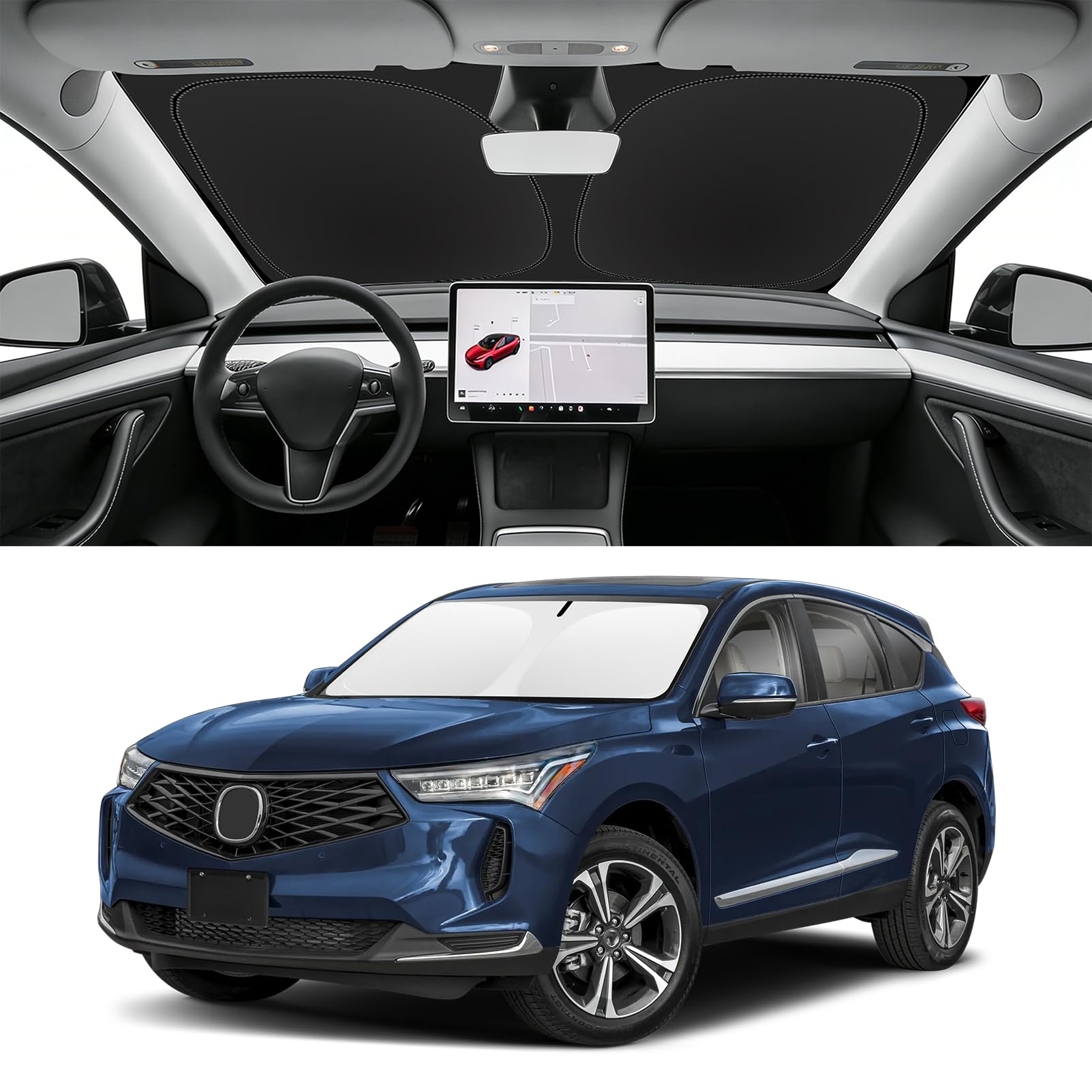 Custom Fit Windshield Sun Shade for Acura RDX 2019-2026