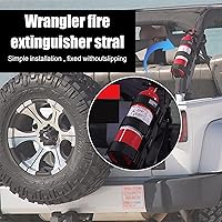 Vista 5 de gunhunt 1 soporte para extintor de incendios, barra enrollable de bandera estadounidense, correa de soporte para extintor de incendios ajustable