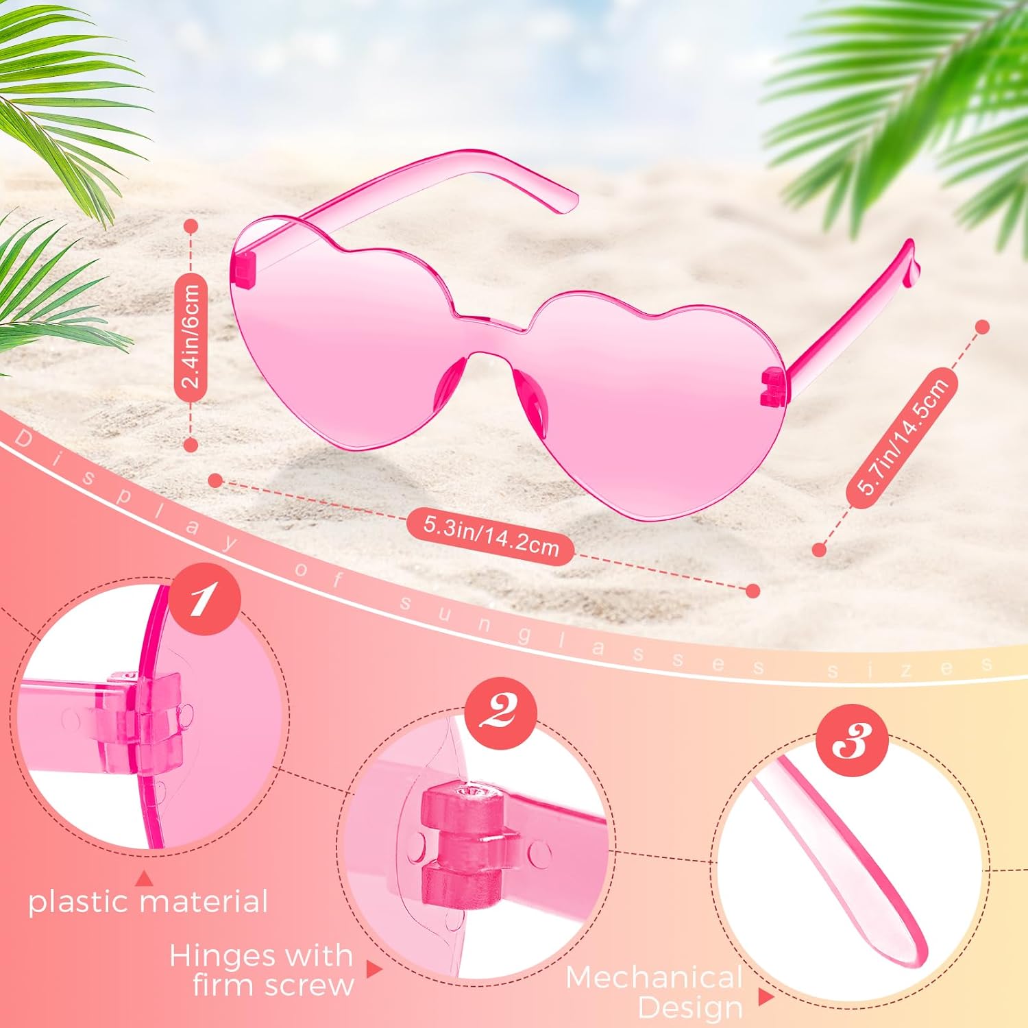 Haysandy 12 Pcs Holographic Space Cowgirl Hat with Rimless Sunglasses Neon Sparkly Cowboy Hat and Heart Sunglasses for Women (Multiple Colors,Feather)