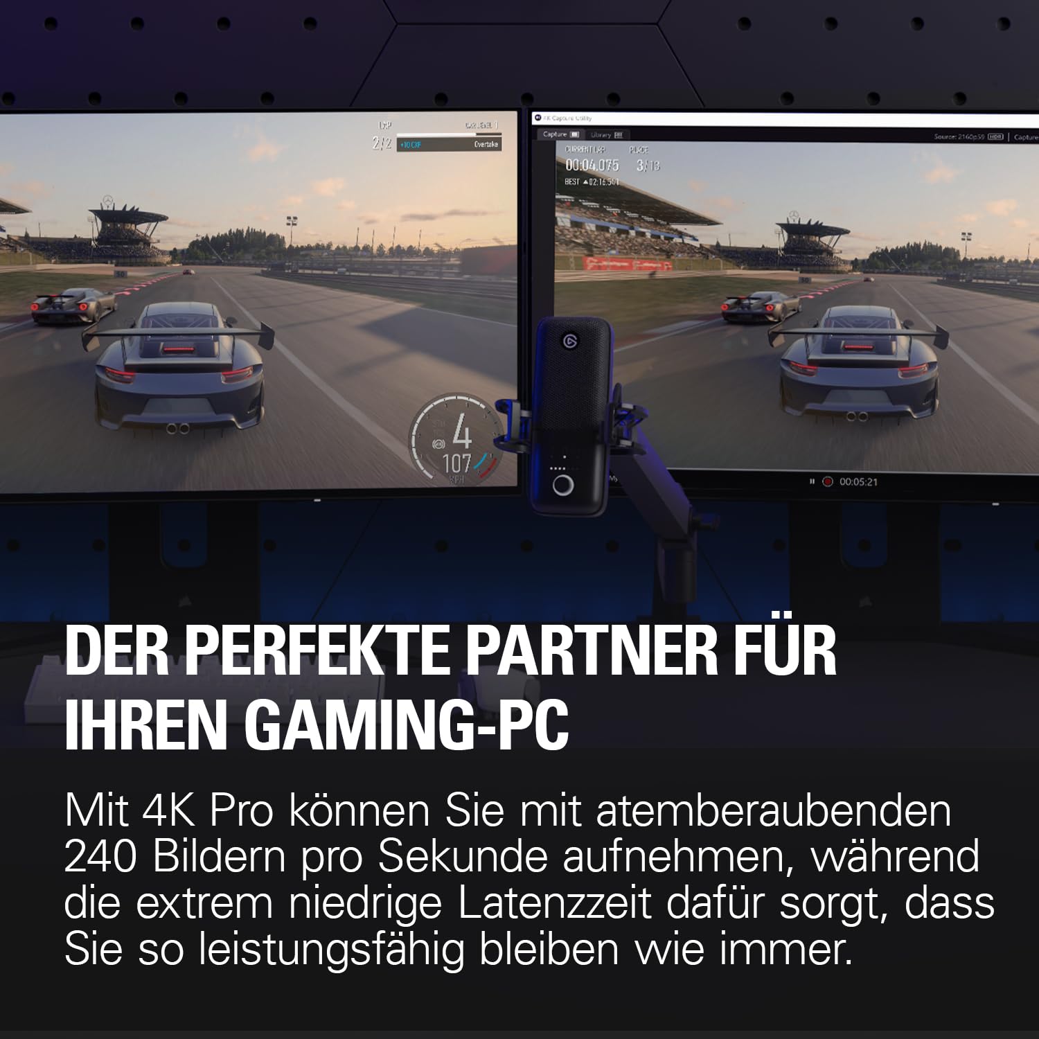 Elgato 4K Pro, Interne Capture-Karte: 8K60-Passthrough|4K60 HDR10 mit ultraniedriger Latenz auf PS5|Pro, Xbox Series X|S, Nintendo Switch 2, OBS und mehr, Streaming, kompatibel PC und Dual-PC-Setups