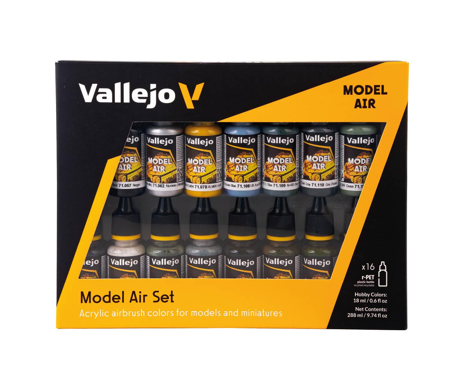 Vallejo British Airset - Set de pintura acrílica (16 unidades), multicolor