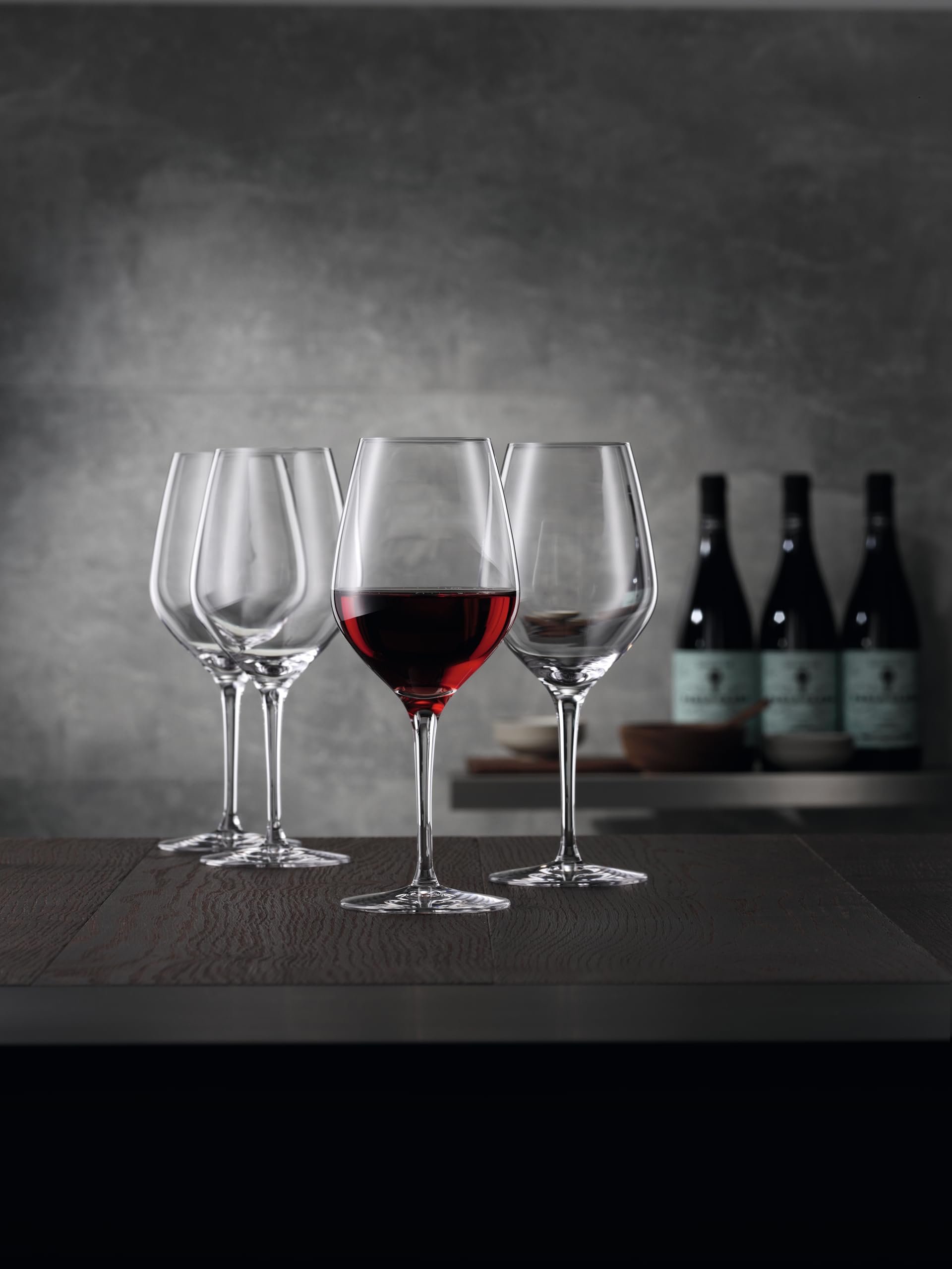 Spiegelau & Nachtmann - Bicchieri da Vino e Decanter, Serie Authentis, Rotweinglas, Set da 4