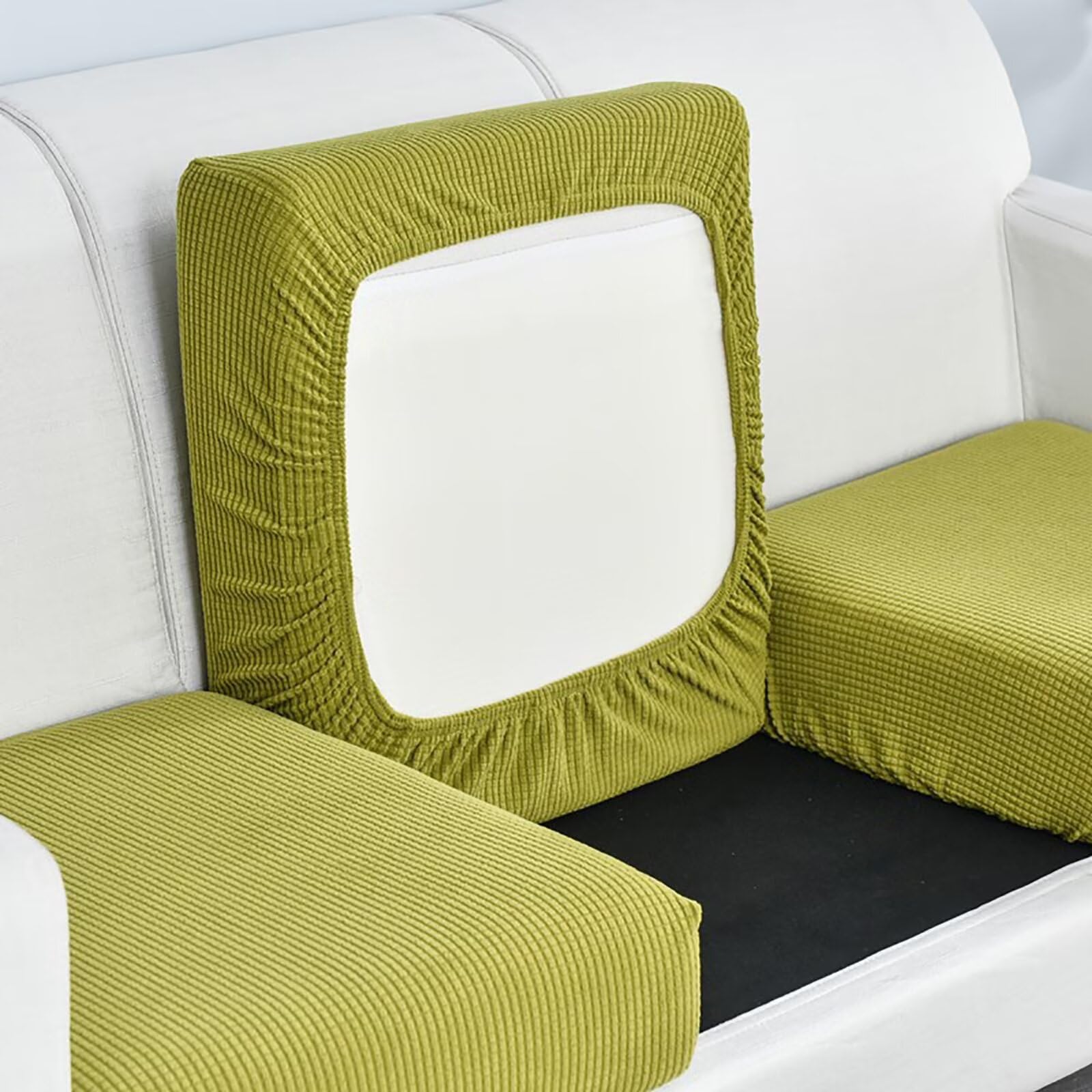 Edumov Sofa Seat Cushion Cover, Stretch Sofa Seat Cover, Fitted Universal Couch Cover