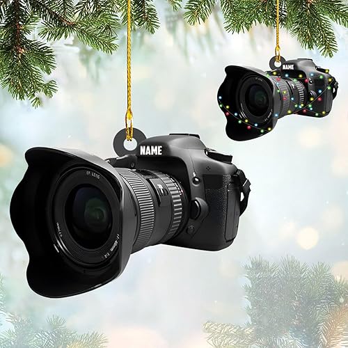 Miniatura 30 de Adorno de cámara personalizado para cámara, adorno de Navidad, regalo de fotografía, adorno de fotógrafo, regalos para amantes de la cámara,