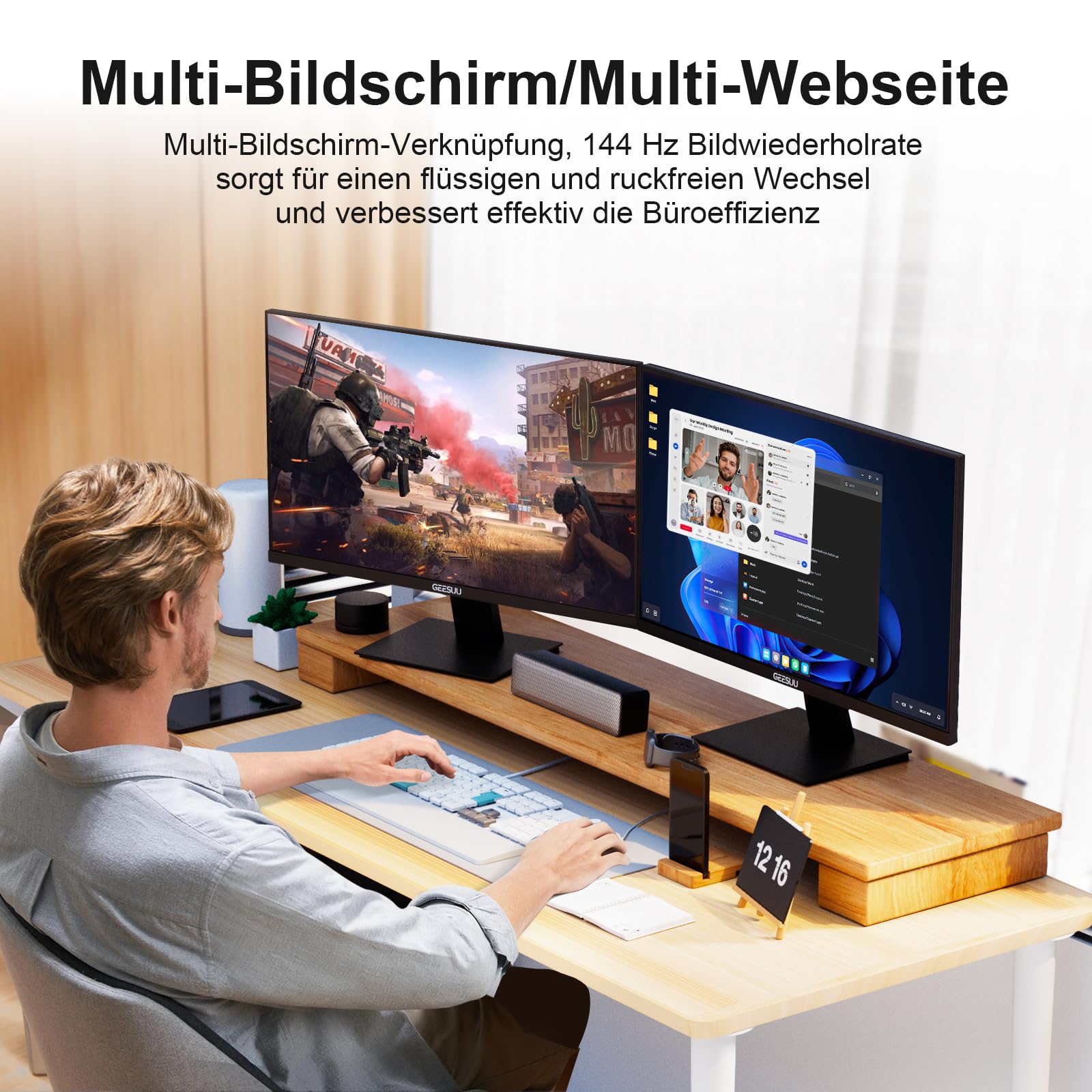 Geesuu 27 Zoll Monitor – Bild 2
