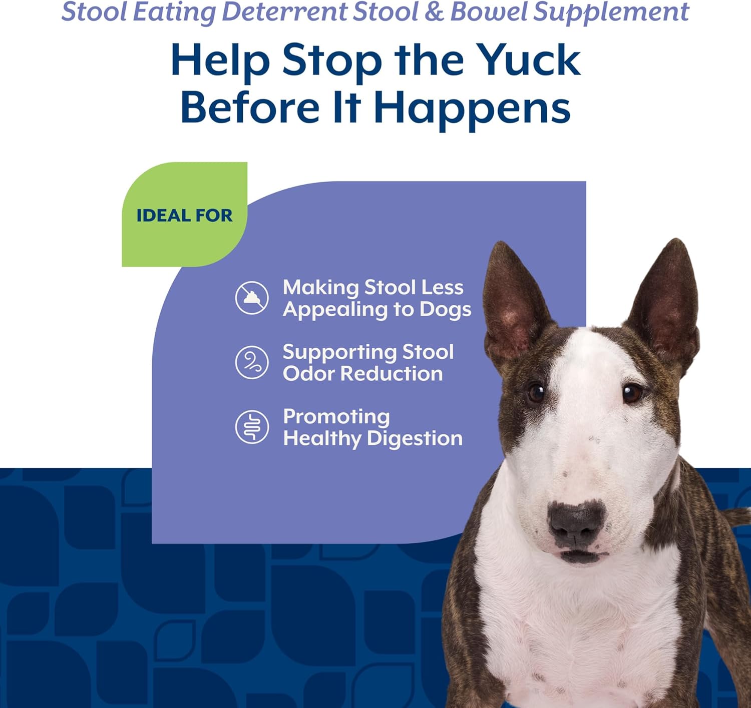 NaturVet – Coprophagia Stool Eating Deterrent – Deters Dogs from Consuming Stool – No Poop Eating for Dogs - Enhanced with Breath Aid Freshener, Enzymes & Probiotics – 130 Soft Chews