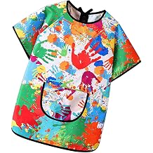 Paint Apron for Kids, Drawing, Smock, Kindergarten, Kids, Drawing, Crafts, Eating, Crafts, Coat, Apron, Ages 3 to 12, Home, School, Classroom