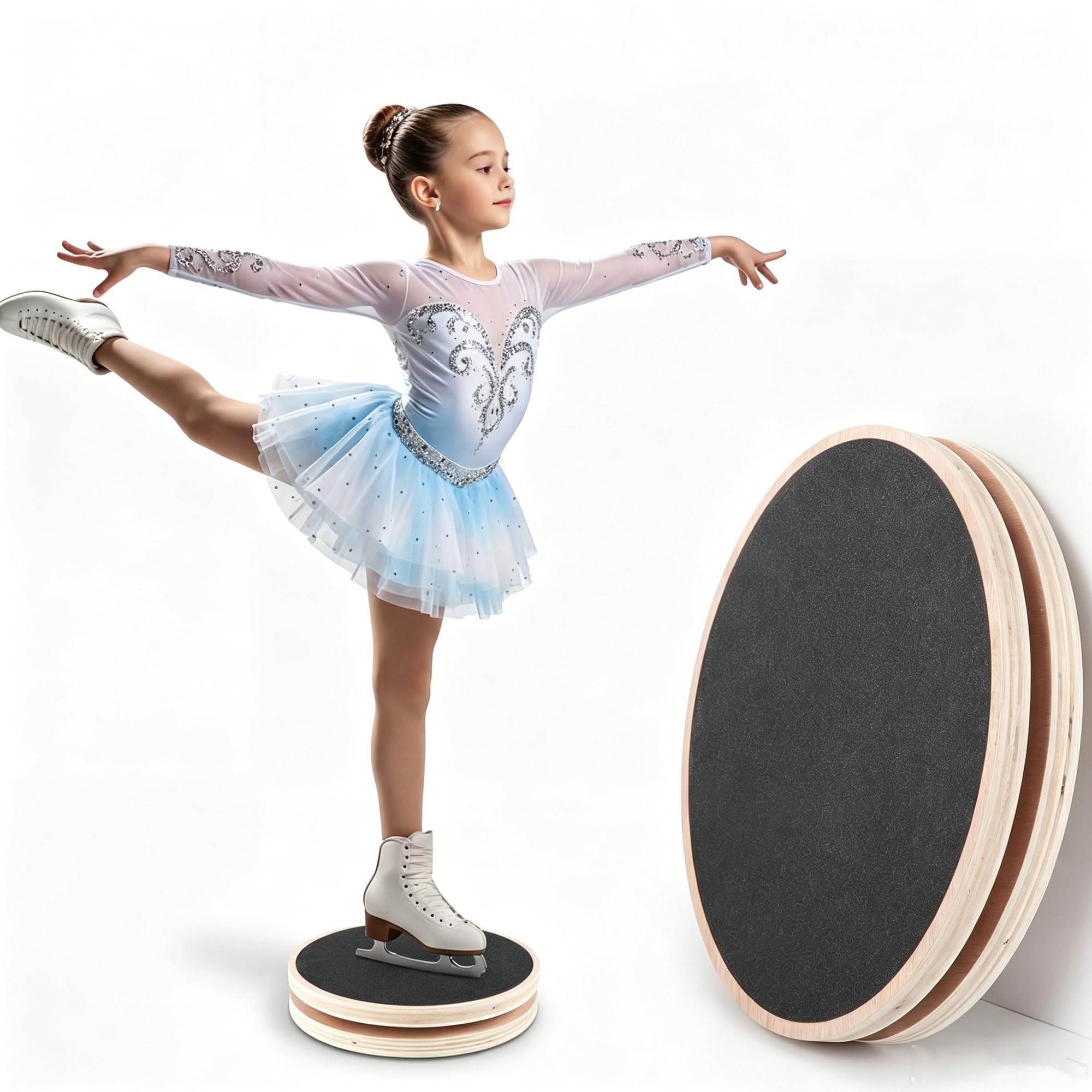 imuounl Ice Skating Spinner Training Aid, Metal Figure Skating Spinner