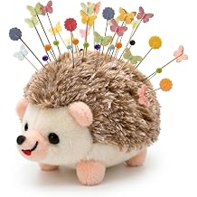 Sizobi Cute Hedgehog Pin Cushion, Soft Plush Pin Cushions for Sewing, Needle Holder Sewing Pin Holder, Sewing Supplies Accessories Gift for Quilting, Embroidery, DIY CraftsSewing Pins Not Included