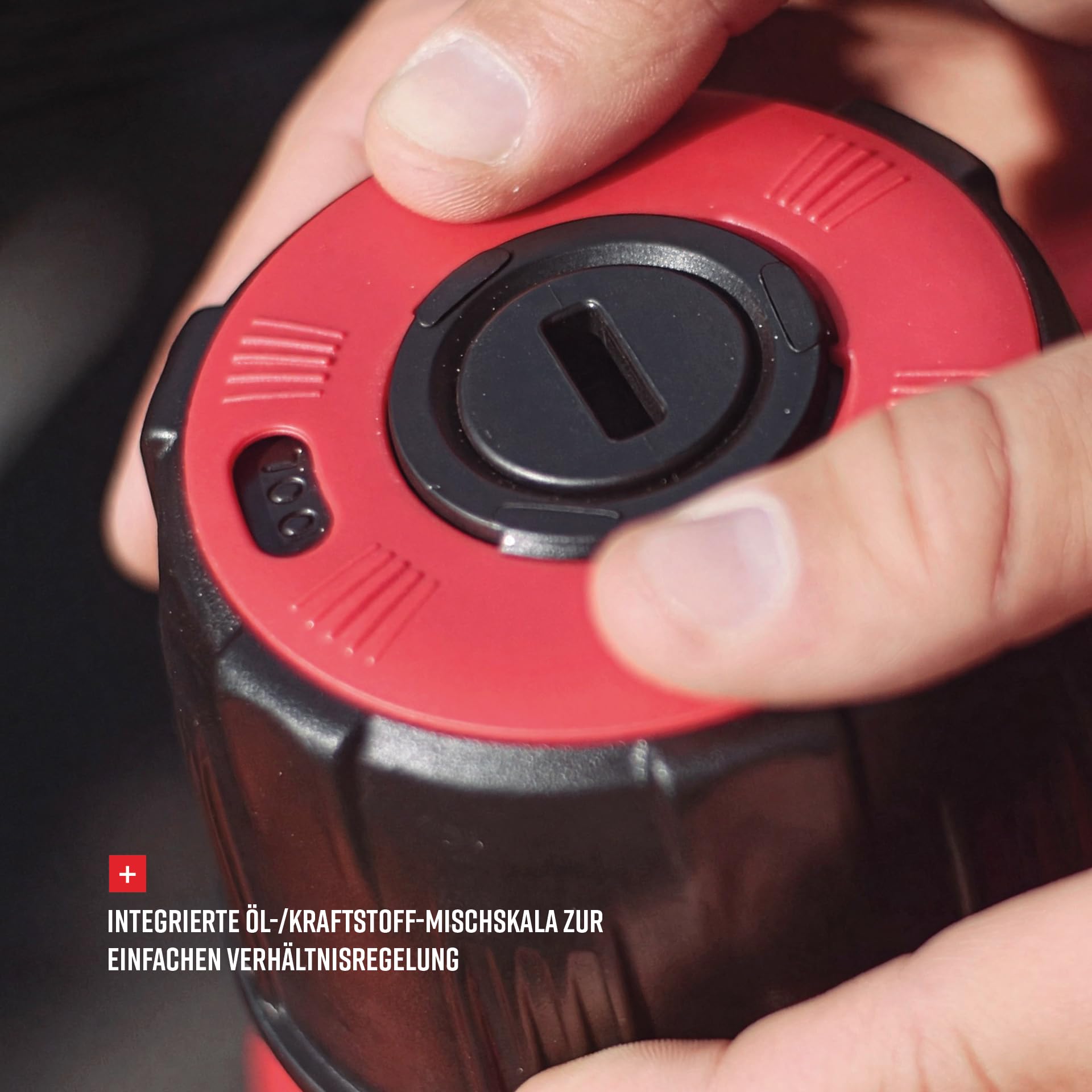 Polisport ProOctane - Treibstoffkanister 20L mit Füllschlauch und Kappe, Rot