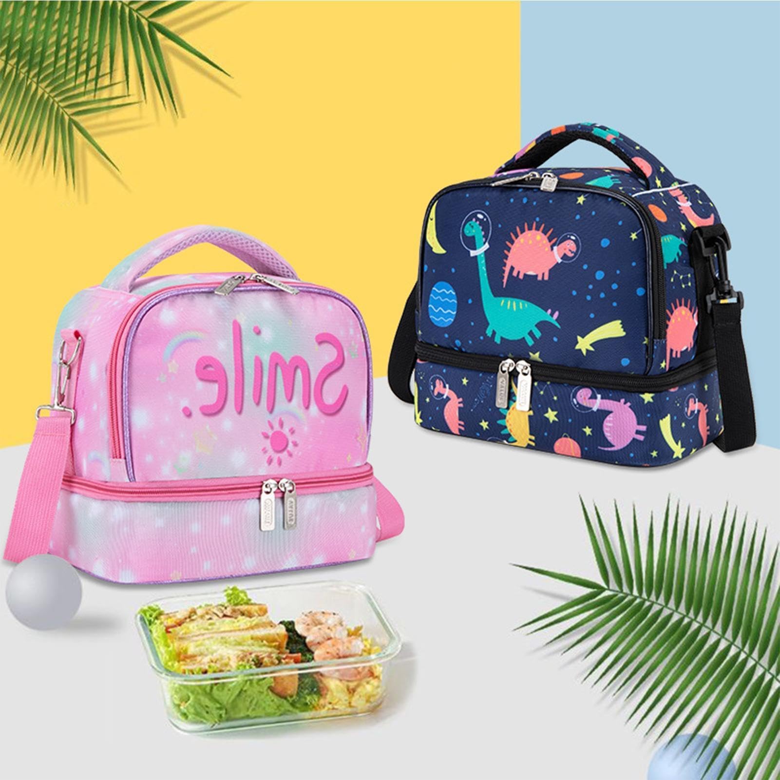 Contenitore per il pranzo isolato, riutilizzabile e impermeabile, pratico contenitore per il pranzo per viaggi, scuola e ufficio