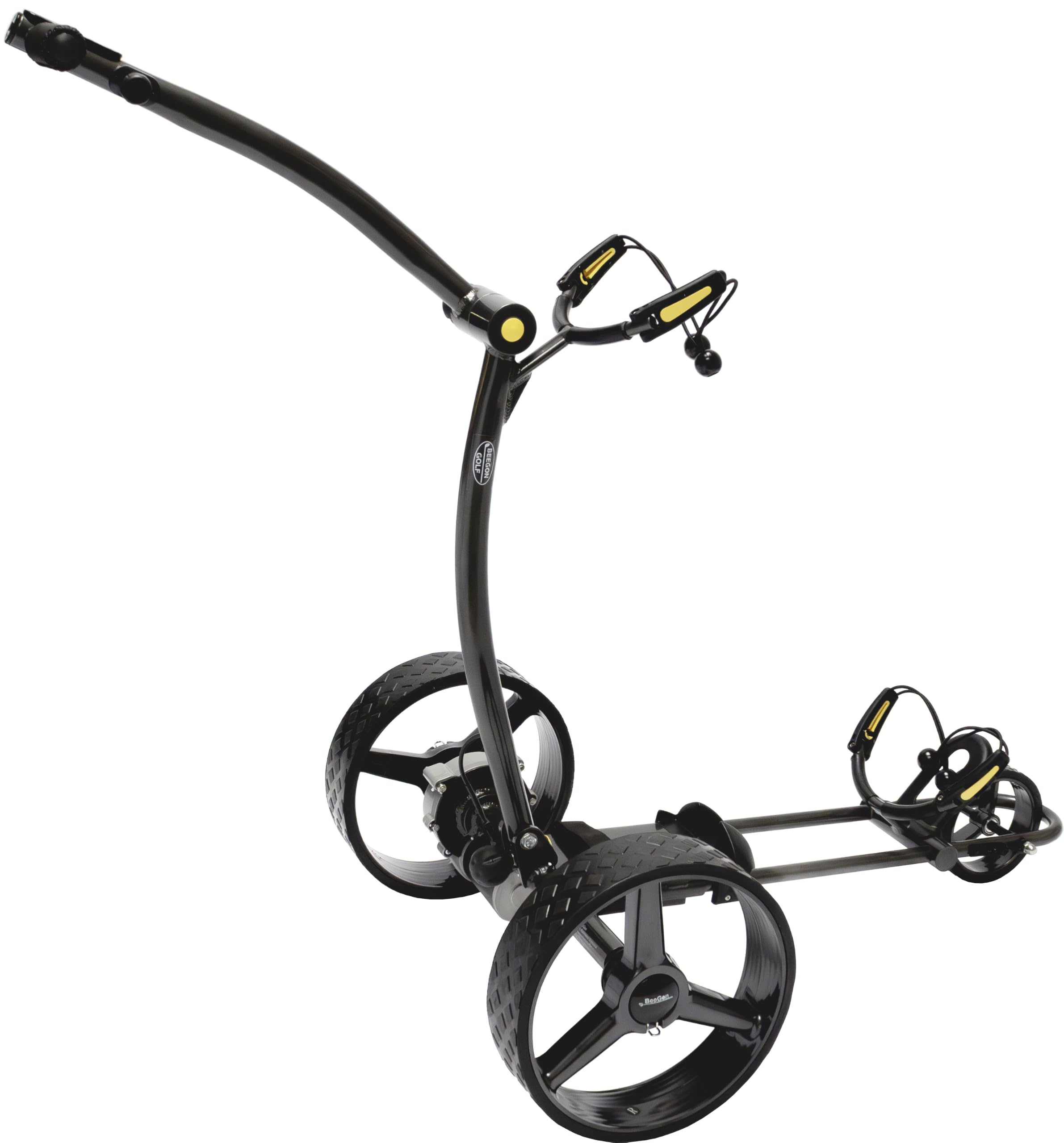 BeeGon Golf Chariot de Golf électrique GT-X400 Pro Anthracite avec Batterie au Plomb 33 Ah