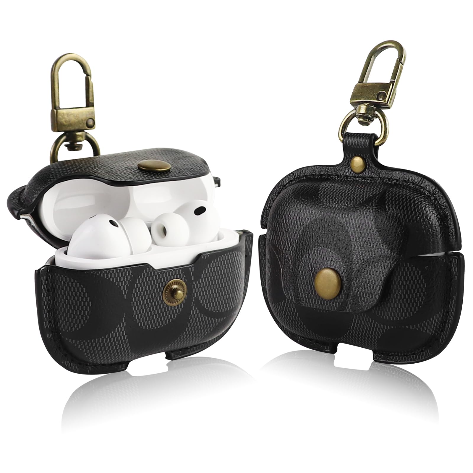 Custodia protettiva per AirPods Pro 3, in pelle, antiurto, compatibile con AirPods Pro di terza generazione, per donne e uomini (B)