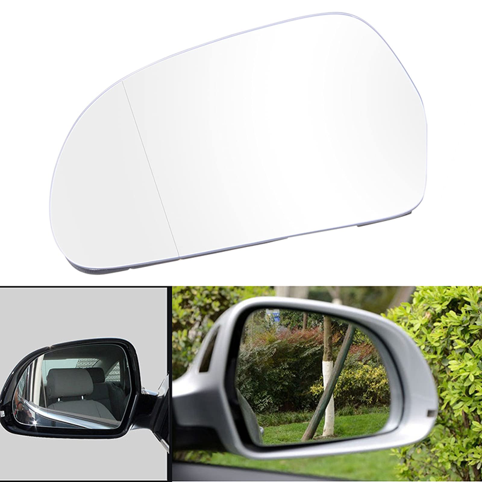 pour Audi A3 S3 A4 S4 A5 A6 S6 A8 Q3, rétroviseur latéral Chauffant en Verre Porte Aile Miroir lentille Accessoires de Voiture