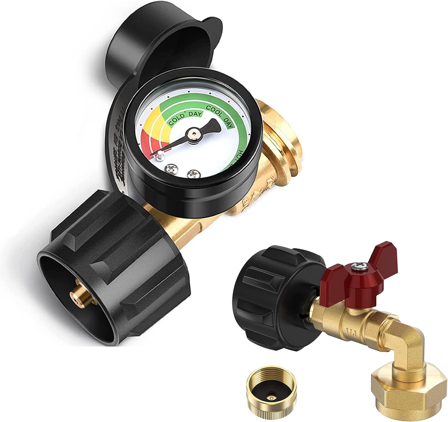 PatioGem Propane Tank Gauge, Gas Grill Gauge for 540lbs