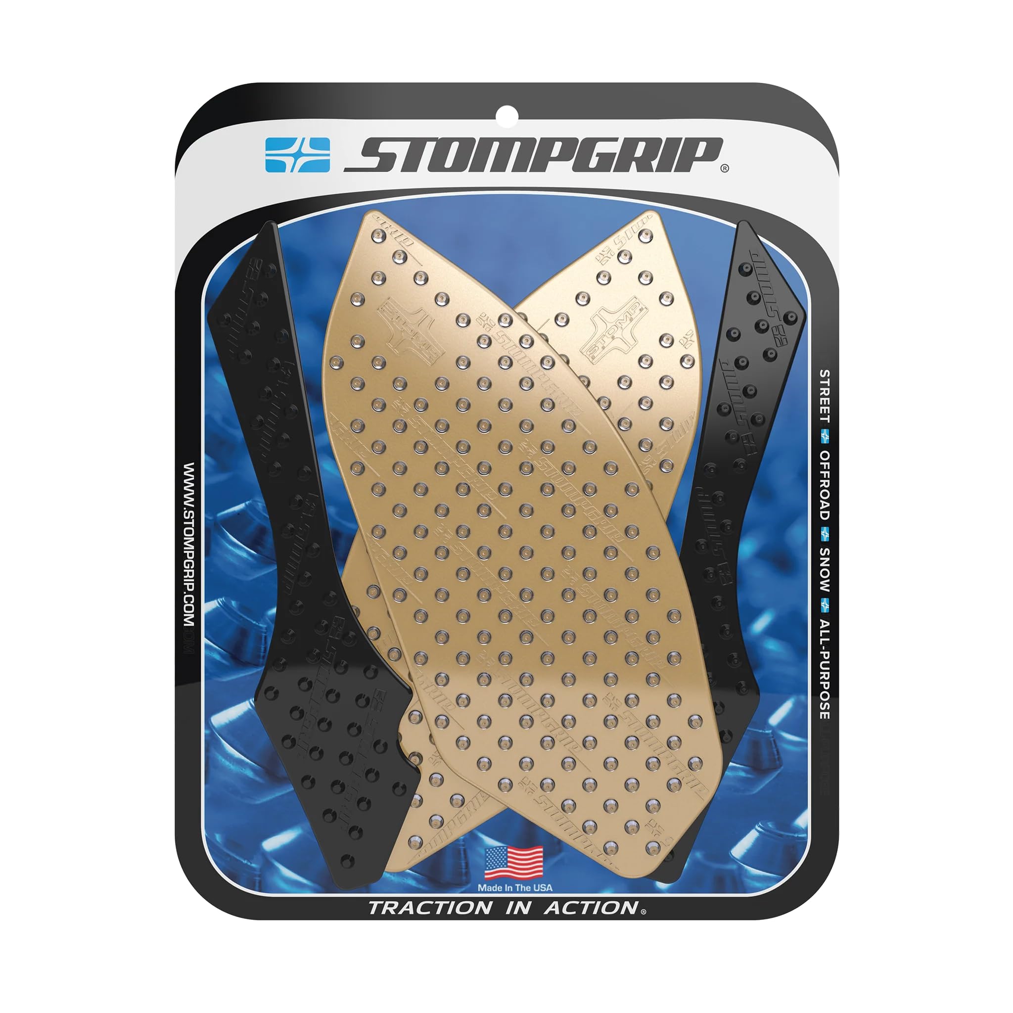 Stompgrip Motorrad Tankpad Volcano hybrid passt für BMW HP4 & S 1000 RR | Tankaufkleber | Tankschutz