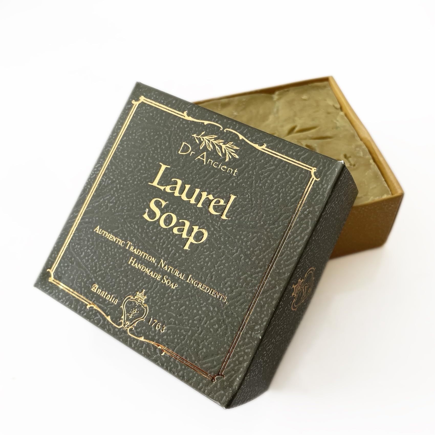 Laurel Soap Bar - Signature Gift Box Edition - Handmade Natural Soap with Laurel Oil - 140g Premium Gift Soap