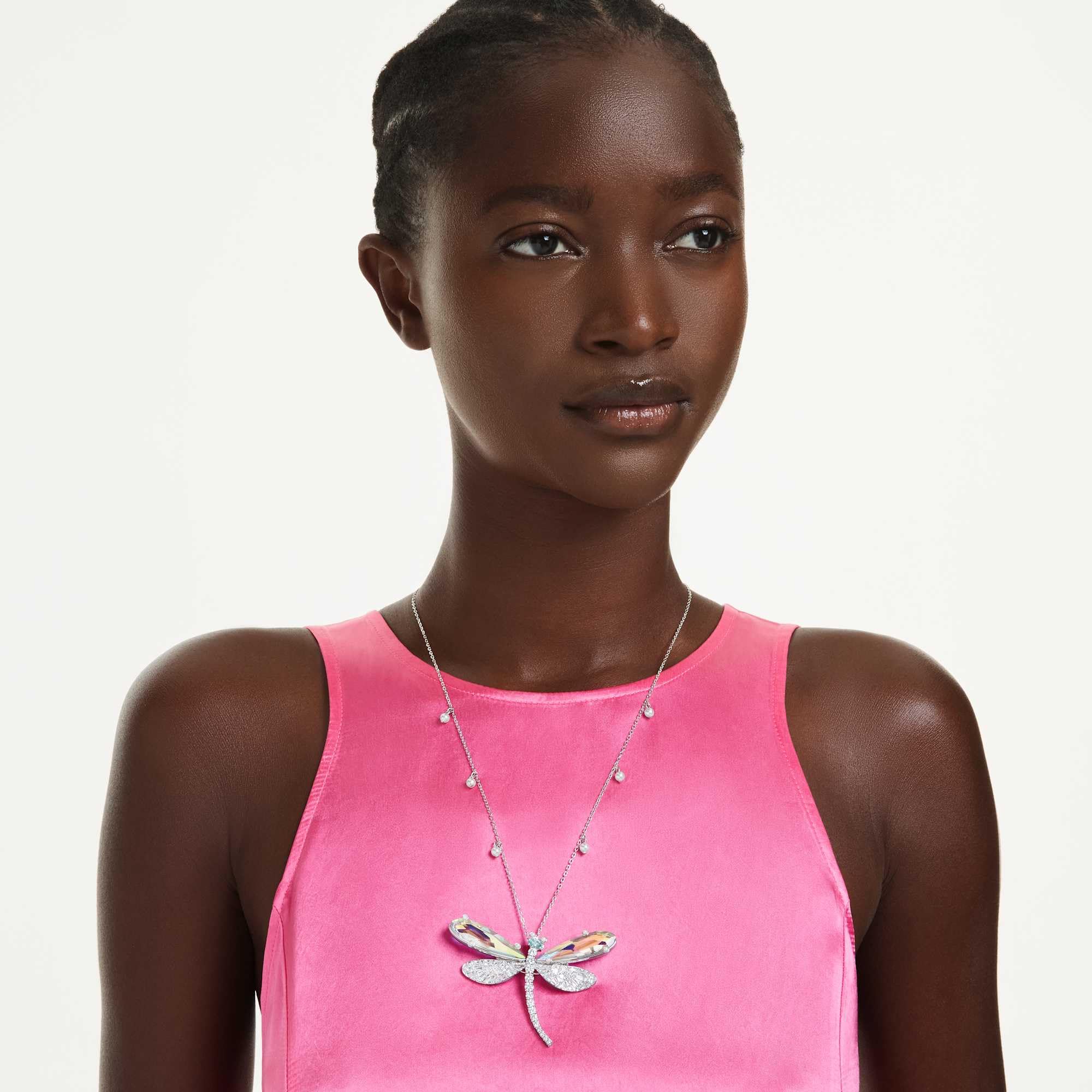 Swarovski x Ariana Grande Collezione, Tagli misti, Libellula, Placcato rodio