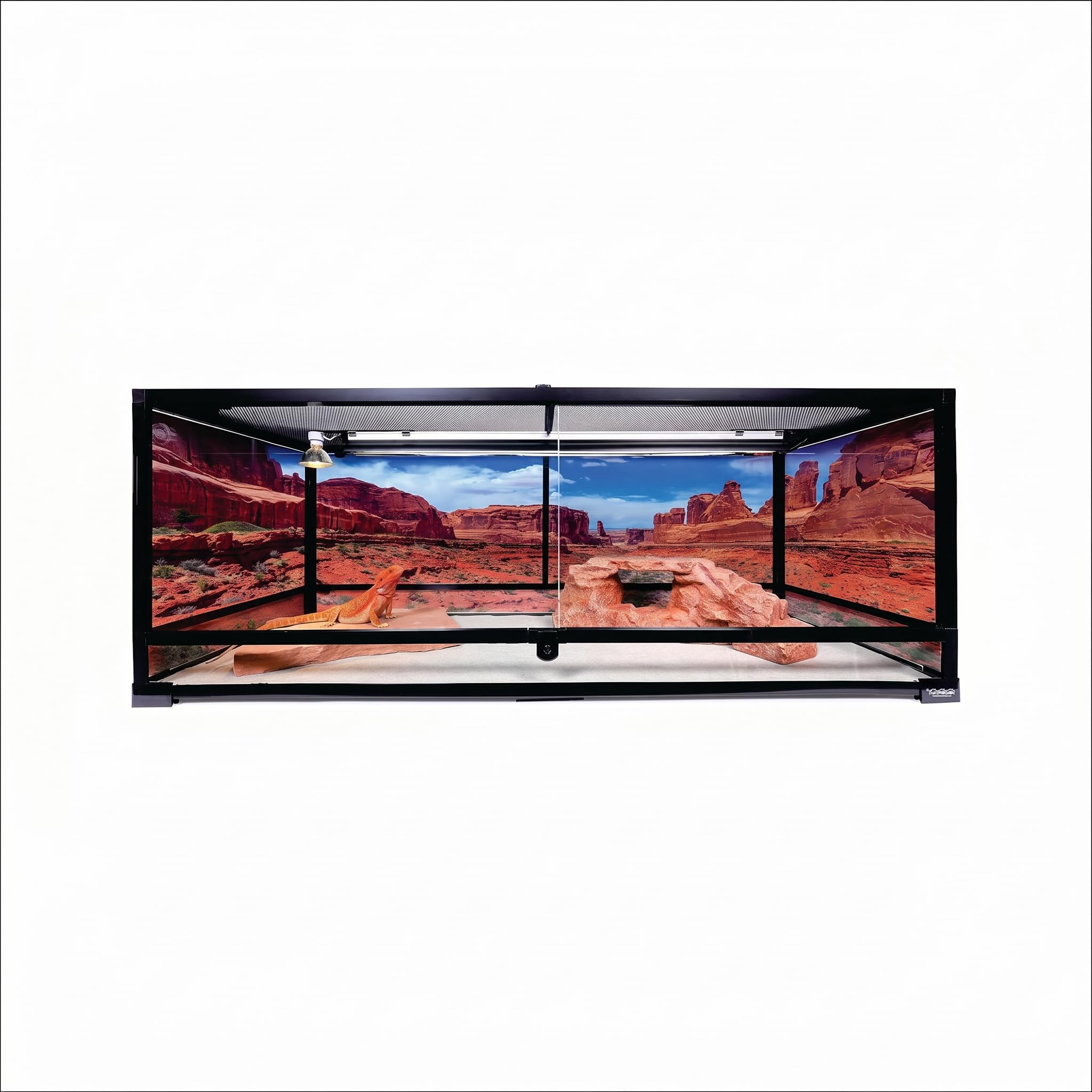 CAROLINACUSTOMCAGES 48x18x18 Extra-Long Reptile Terrarium