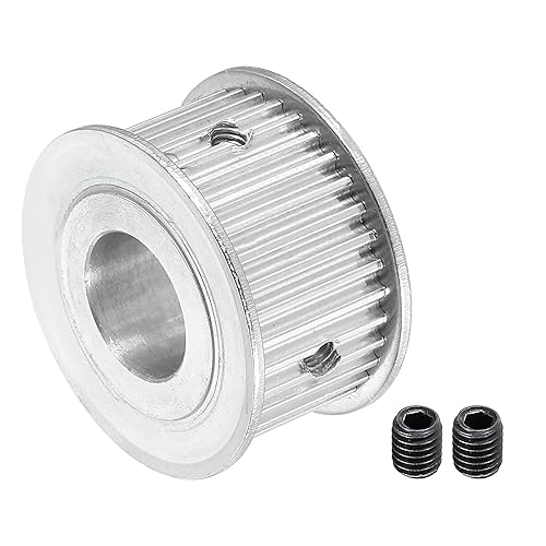 MECCANIXITY 3M35 - Polea de sincronización de dientes, engranaje de transmisión de correa de rueda sincrónica con tornillo M4, diámetro de 0.315in