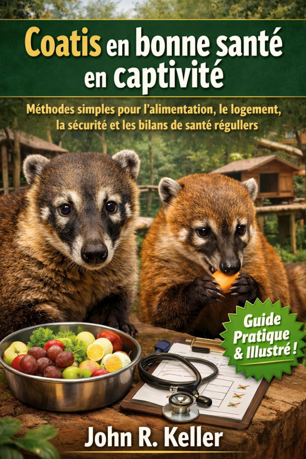 Coatis en bonne santé en captivité: Méthodes simples pour l'alimentation, le logement, la sécurité et les bilans de santé réguliers