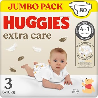 Huggies Extra Care Disney Ultra Absorbent Nappies Size 3 (6-10 kg) - Pack of 80