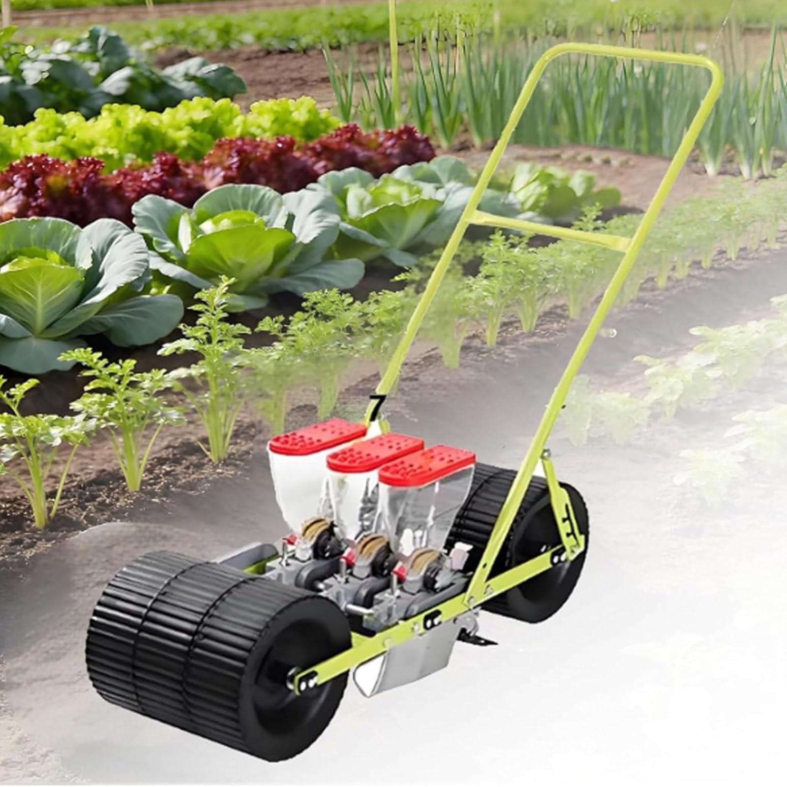 Semoir Manuel réglable à 3 Rangs pour Jardin et Agriculture