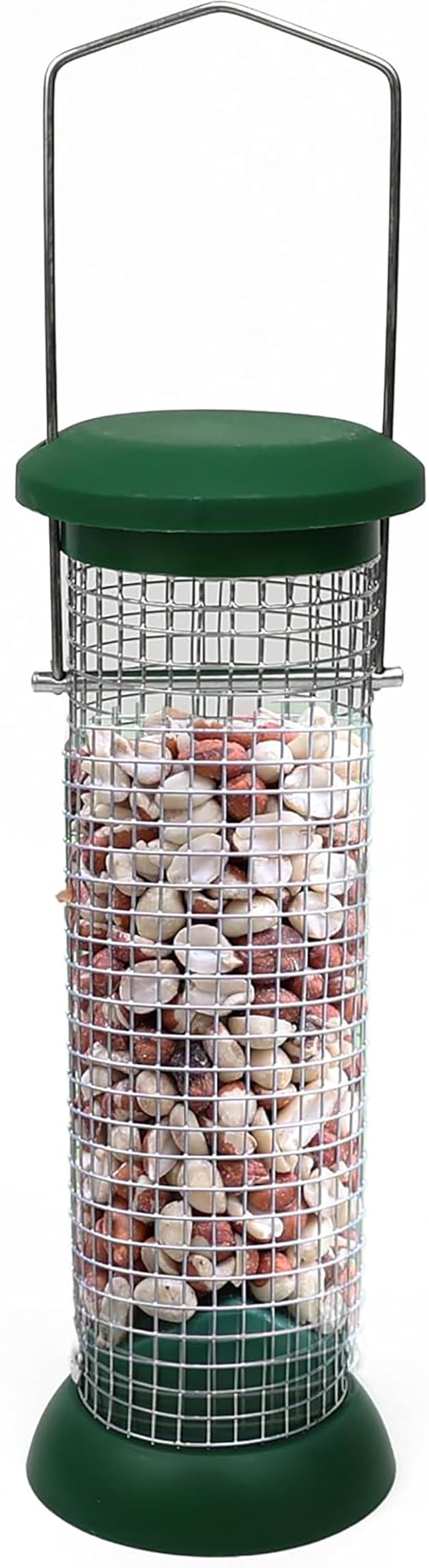 PRADICHI Large Heavy Duty Squirrel Proof Bird Feeder with Strong Metal Cage – Wild Bird Seed Feeder for Garden & Outdoor Use – Protects from Squirrels & Large Birds (Peanut Feeder)