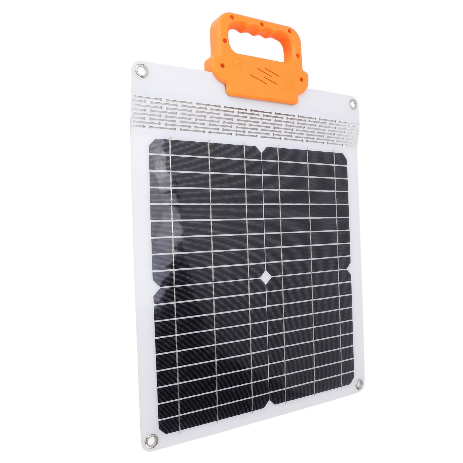 Yosoo Health Gear Kit de Panel Solar de 20 W, Cargador Solar Portátil Monocristalino con Asa, Múltiples Puertos de Carga, Cargador de Batería de Panel ABS Ligero para Camping, Viajes, Uso de