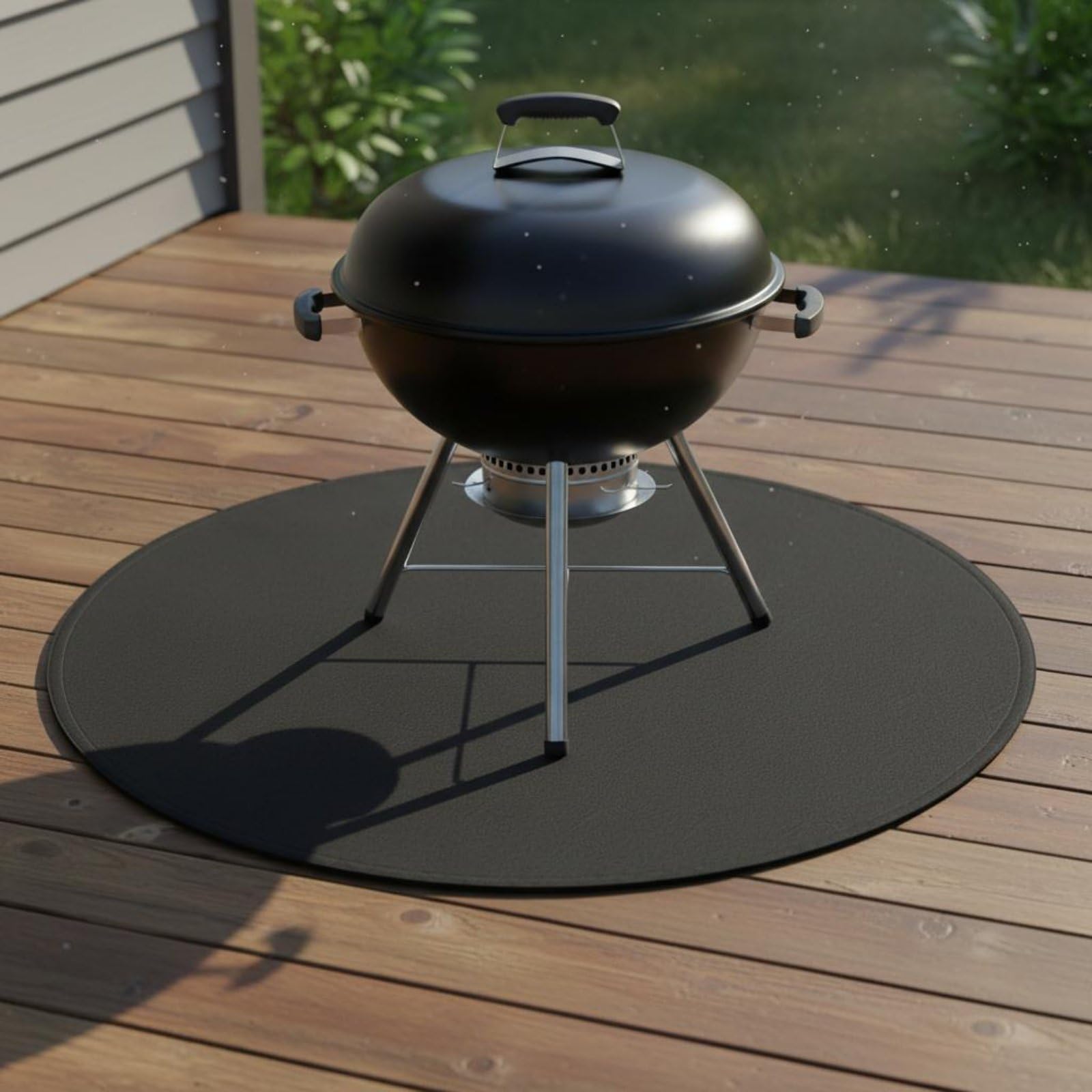 Outdoor Grillunterlage Grillmatte Bodenschutz Feuerfeste Matte Hitzebeständige Unterlage Ölresistente Schutzmatte mit Langlebigem Aufbau Schutz vor, Quadrat 51x63in