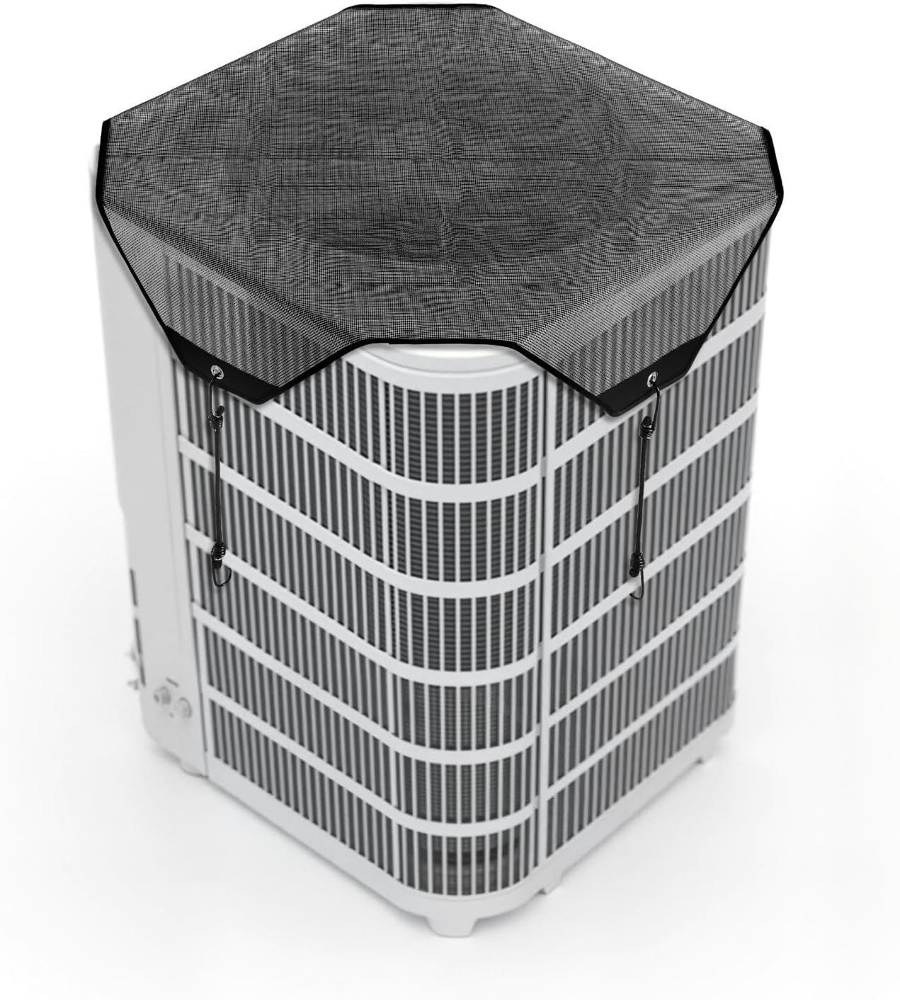 VEVOR AC Unit Covers for Outside, 32 x 32 Inches Breathable Mesh Top Air Conditioner Condenser HVAC Protector for All Seasons, Black