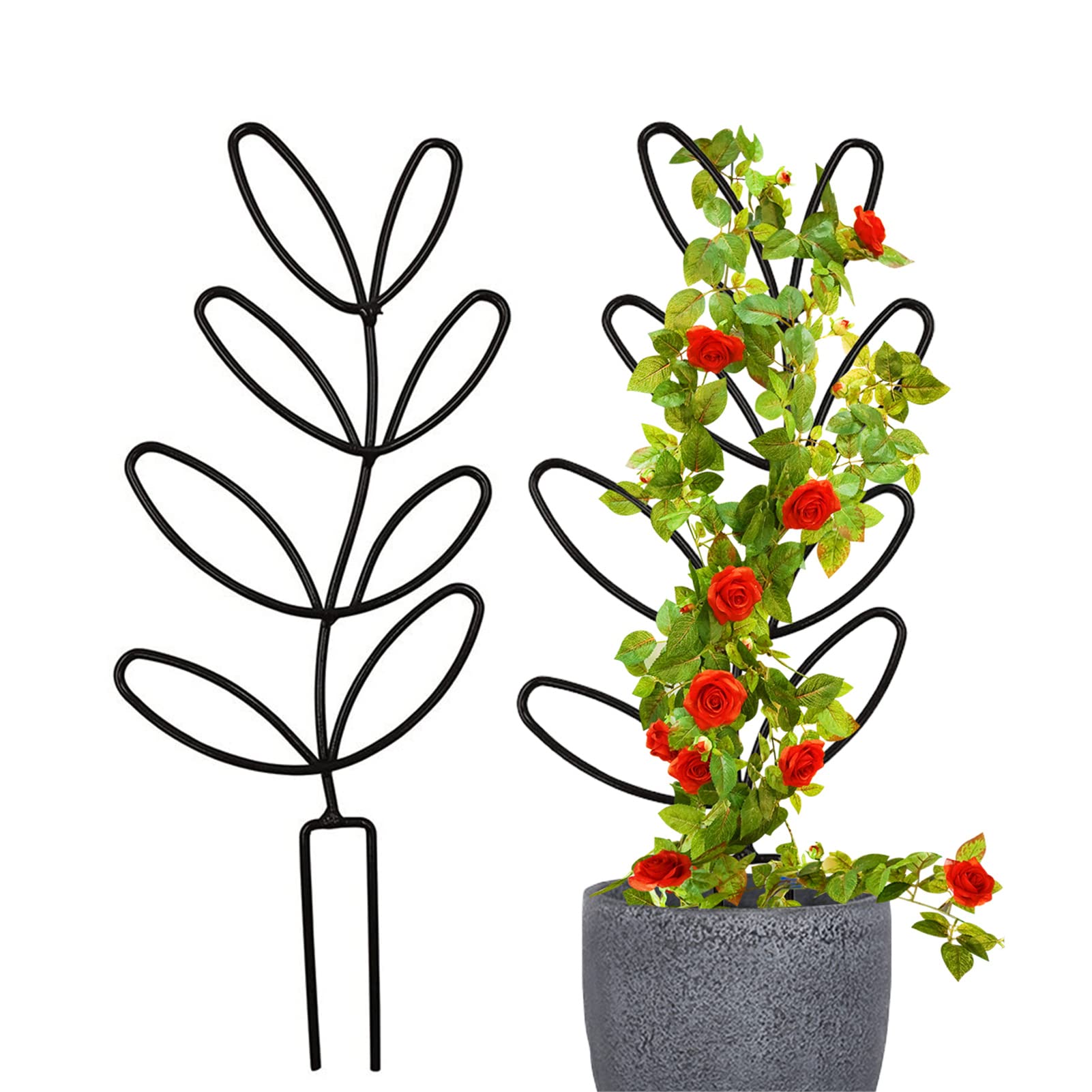 *YUYU・植物とアート♡*専用 Amazon | YUWENW 園芸 柱 40本20セット T形 連結式の花ささえ