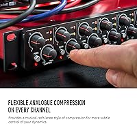 Vista 3 de 8 canales de pre ampliación de micrófono Focusrite Scarlett con compresión analógica, 8 entradas / 8 salidas