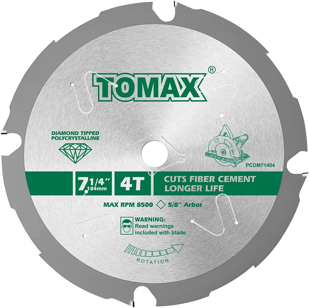 TOMAX PCDM71404 71/4 Inch 4 Tooth Polycrystalline Diamond Tipped (PCD