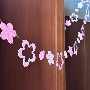 Amazon.co.jp: 桜 グリッター きらめく ガーランド お花見 さくら 春