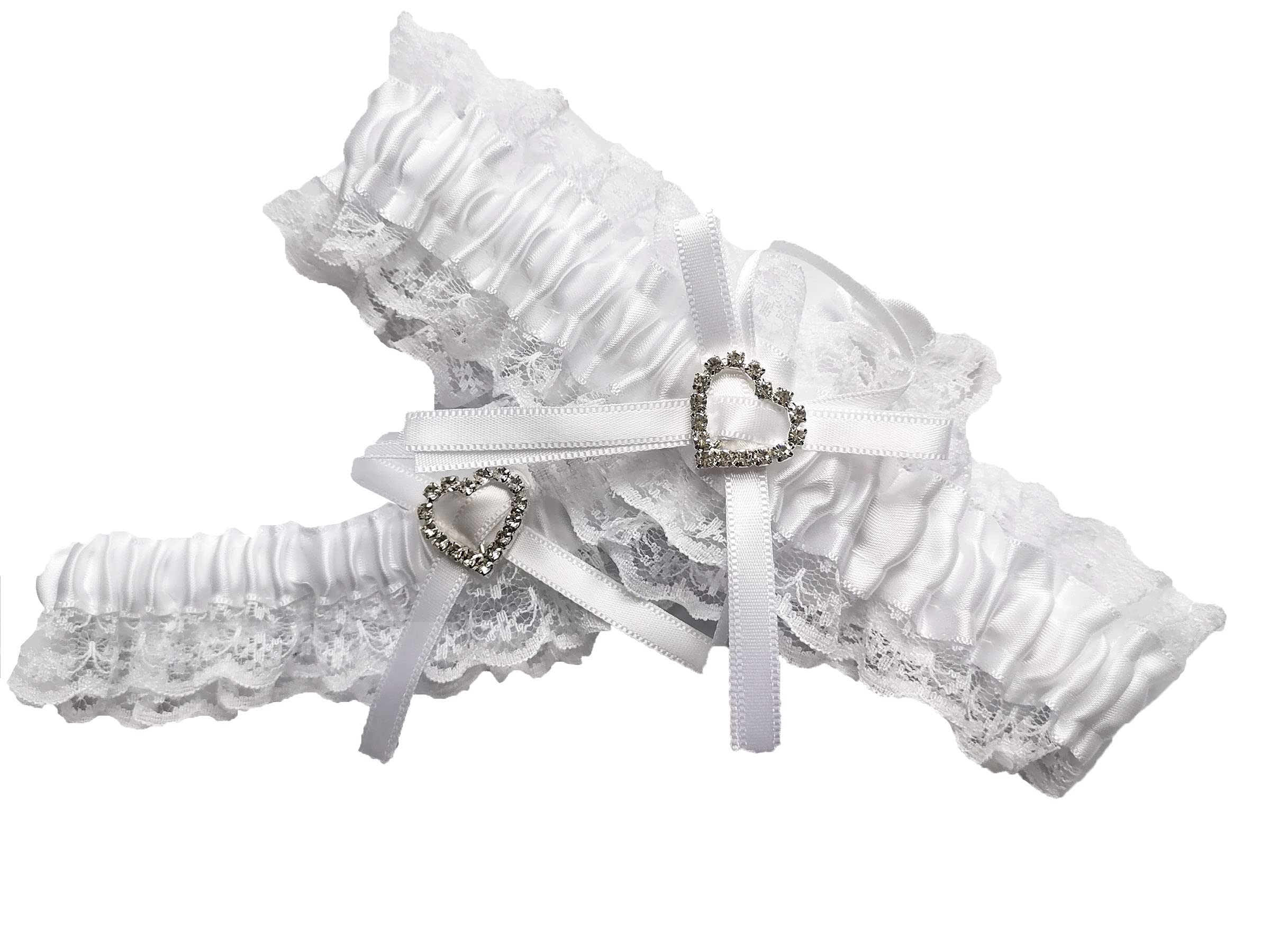 Amazon.com: Mistari 1 Pair Garters for Bride Lace Vintage Ribbon Flower  Prom Wedding Bridal Garter Belt Set with Bowknot (White) : Clothing, Shoes  & Jewelry