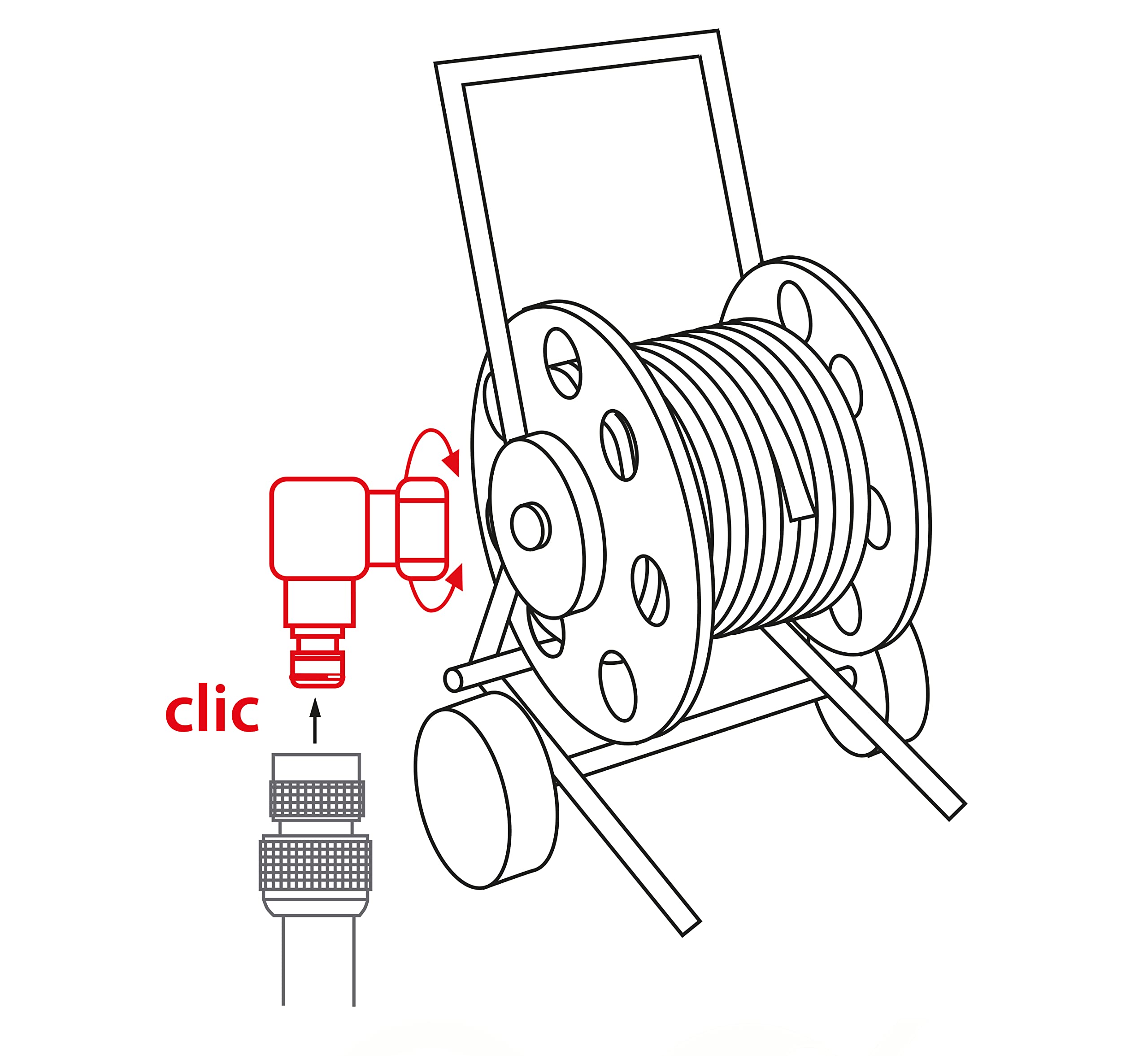 Boutté – Raccord tournant dévidoir coudé femelle 15x21 automatique Or – Fixation tuyau d’arrosage (Lot de 2)