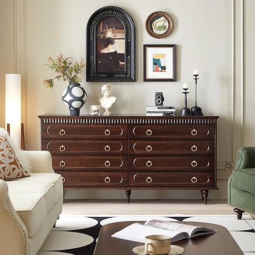 Miniatura 8 de RZDEAL Paquete de 4 tiradores de latón macizo de 2 pulgadas, tiradores de cajón de estilo antiguo, tiradores de latón cepillado, tiradores de latón