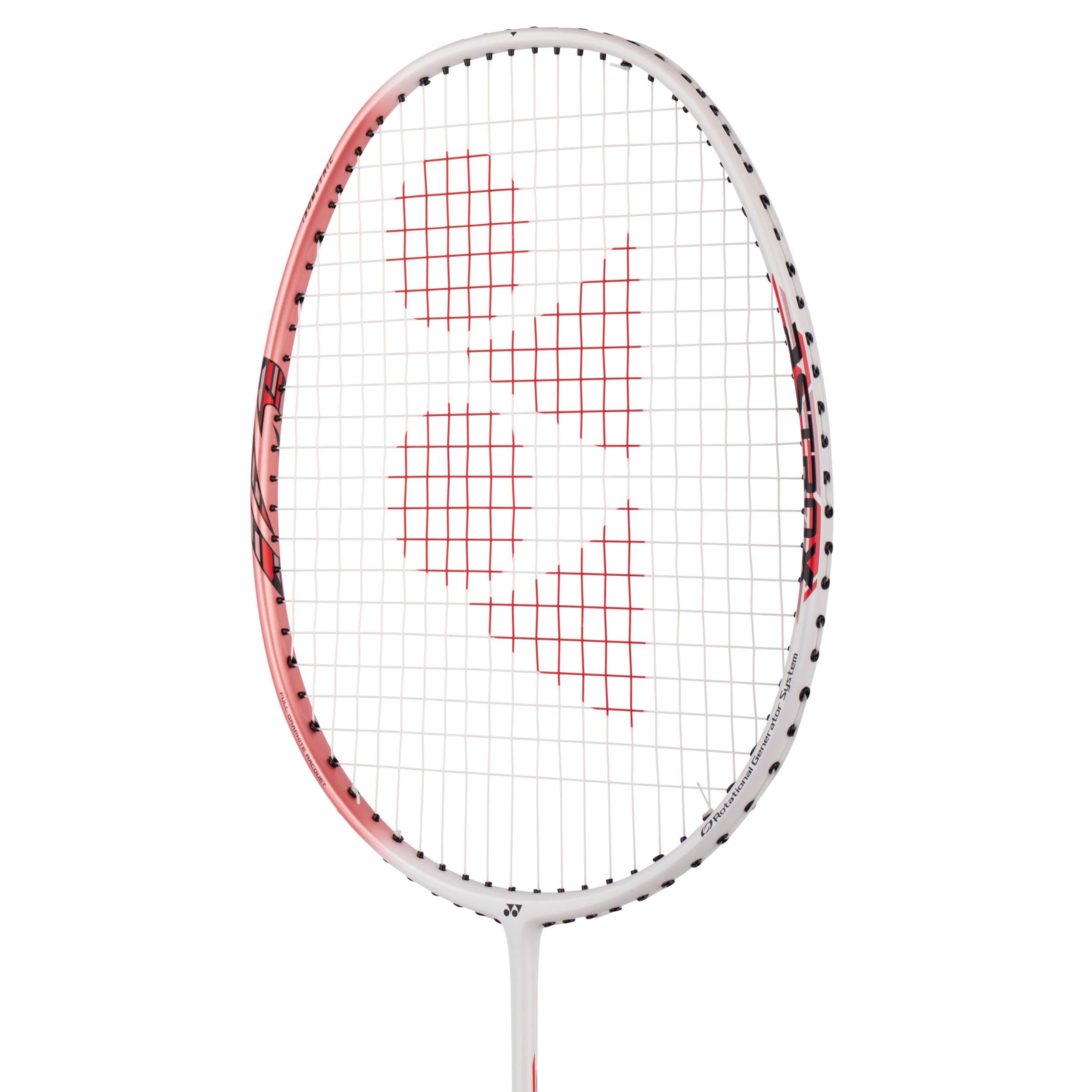 YONEX Badmintonschläger Astrox 01 Ability – Perfekt für Einsteiger & Hobbyspieler - White/Pink